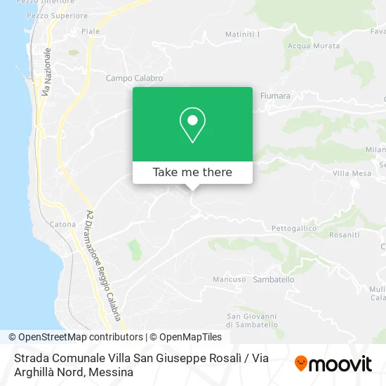 Strada Comunale Villa San Giuseppe Rosalì / Via Arghillà Nord map