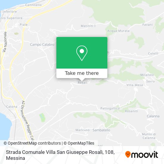 Strada Comunale Villa San Giuseppe Rosalì, 108 map