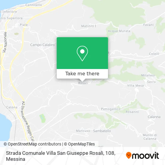 Strada Comunale Villa San Giuseppe Rosalì, 108 map