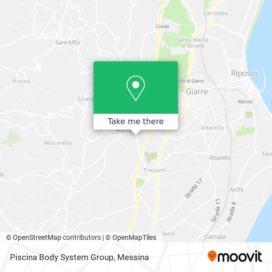 Piscina Body System Group map