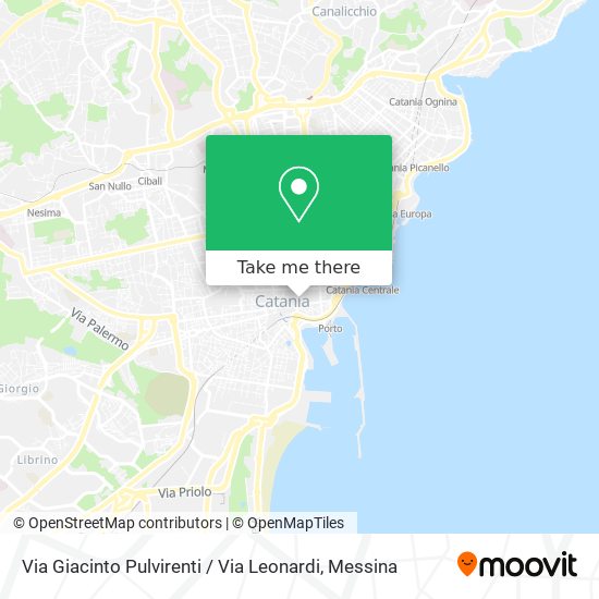 Via Giacinto Pulvirenti / Via Leonardi map