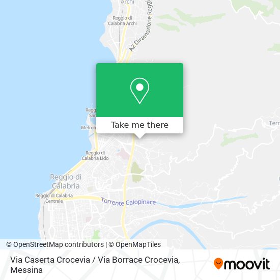 Via Caserta Crocevia / Via Borrace Crocevia map