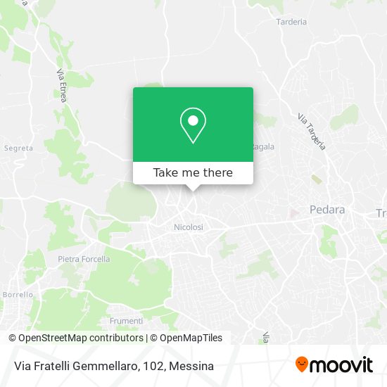 Via Fratelli Gemmellaro, 102 map