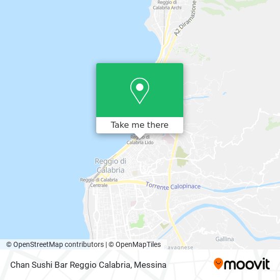Chan Sushi Bar Reggio Calabria map