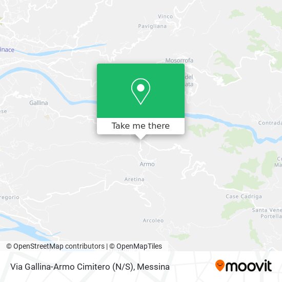 Via Gallina-Armo Cimitero (N / S) map