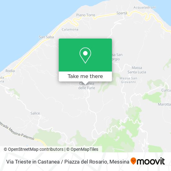 Via Trieste in Castanea / Piazza del Rosario map
