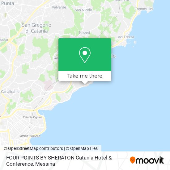 FOUR POINTS BY SHERATON Catania Hotel & Conference map