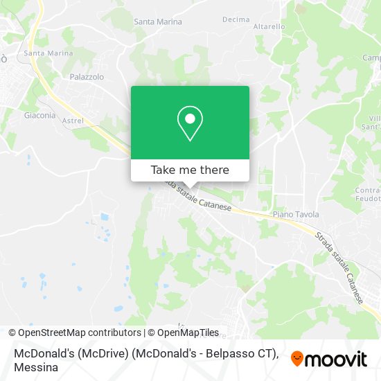 McDonald's (McDrive) (McDonald's - Belpasso CT) map