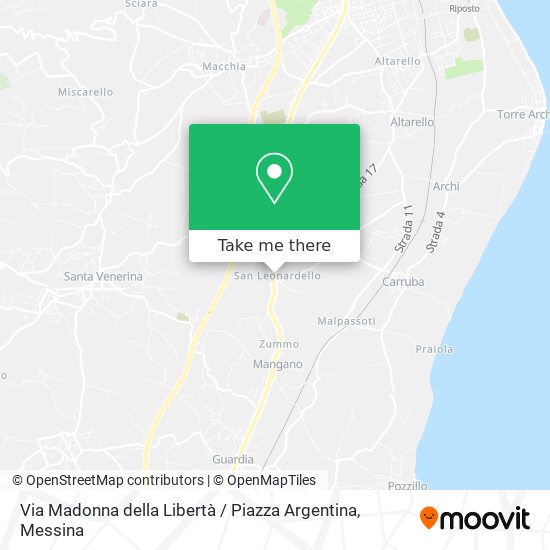 Via Madonna della Libertà / Piazza Argentina map