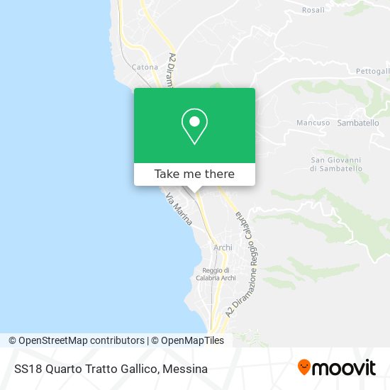 SS18 Quarto Tratto Gallico map