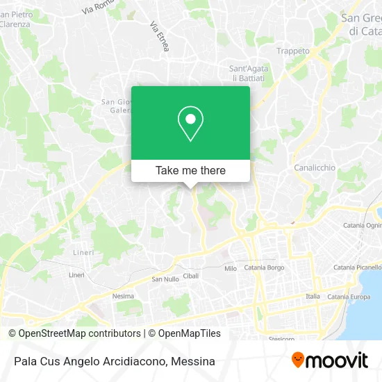 Pala Cus Angelo Arcidiacono map