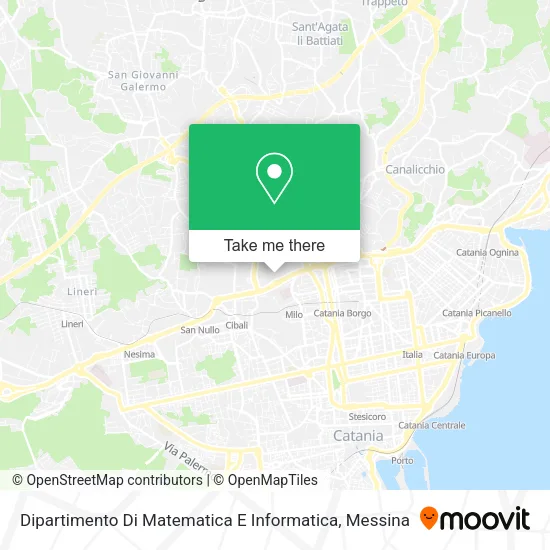 Dipartimento Di Matematica E Informatica map