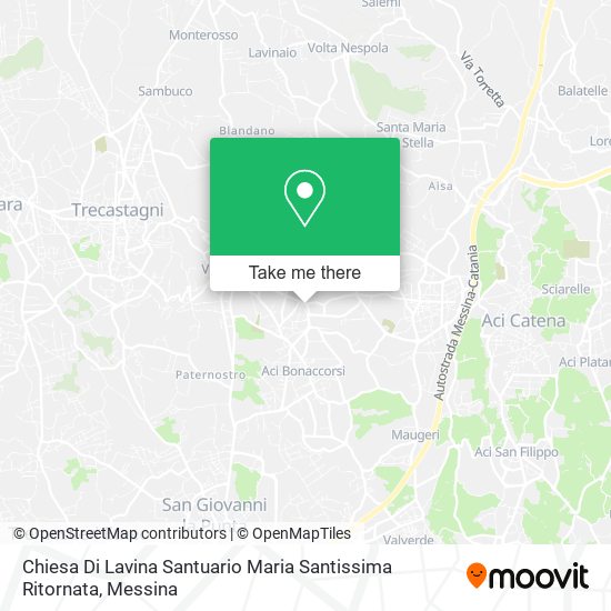 Chiesa Di Lavina Santuario Maria Santissima Ritornata map