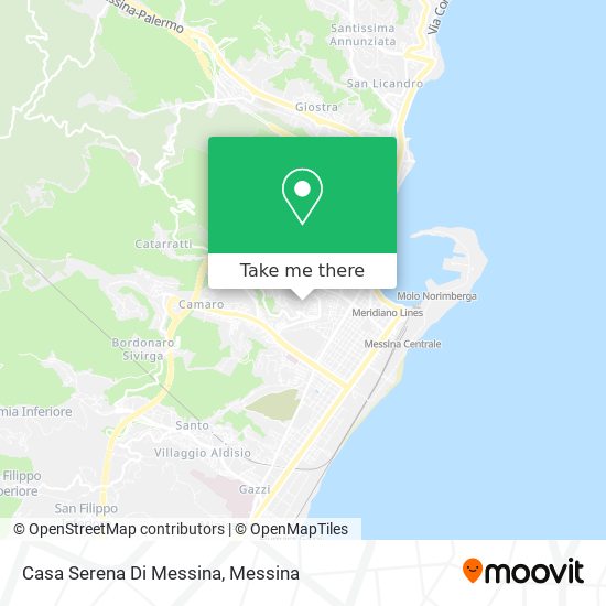 Casa Serena Di Messina map