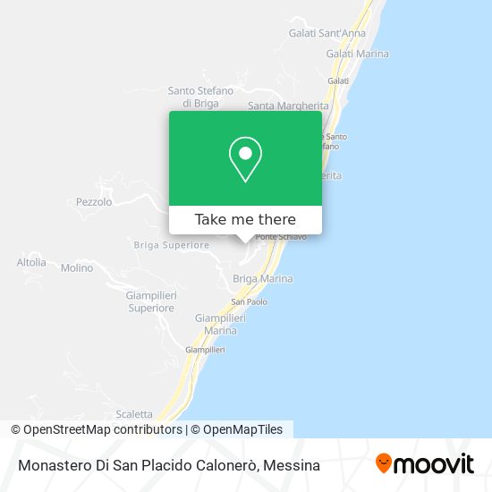 Monastero Di San Placido Calonerò map