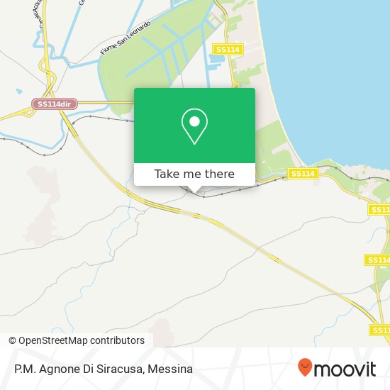 P.M. Agnone Di Siracusa map