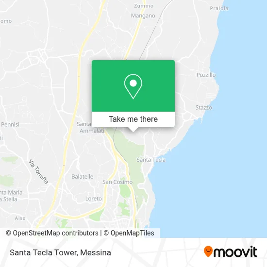 Santa Tecla Tower map
