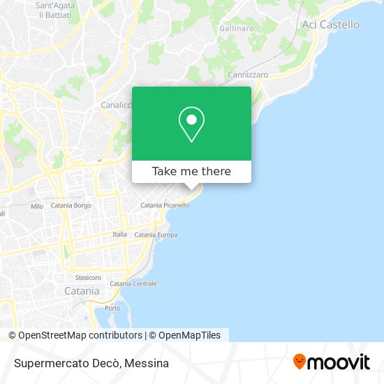 Supermercato Decò map