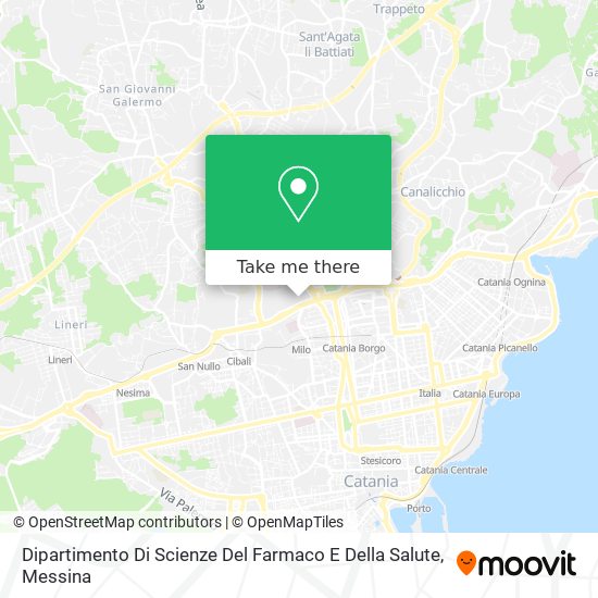 Dipartimento Di Scienze Del Farmaco E Della Salute map