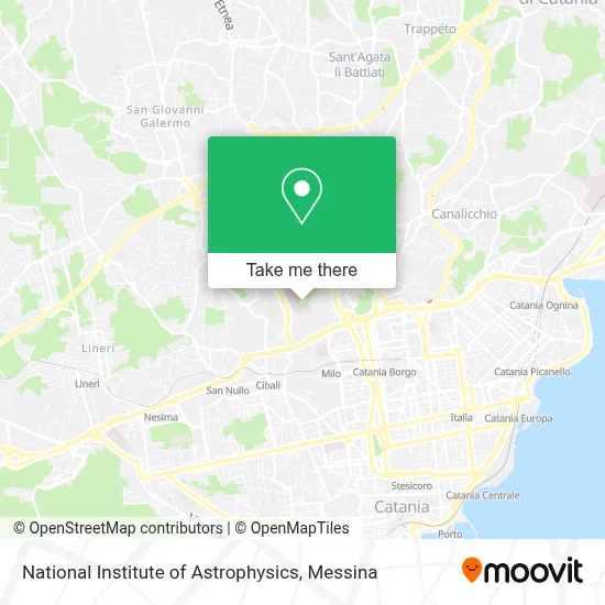 National Institute of Astrophysics map