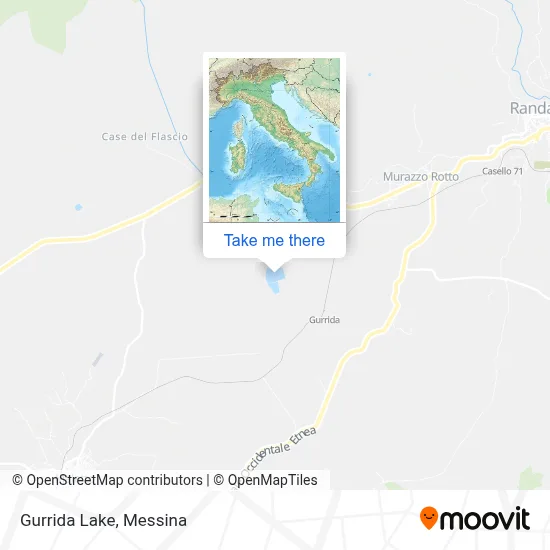 Gurrida Lake map