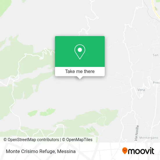 Monte Crisimo Refuge map