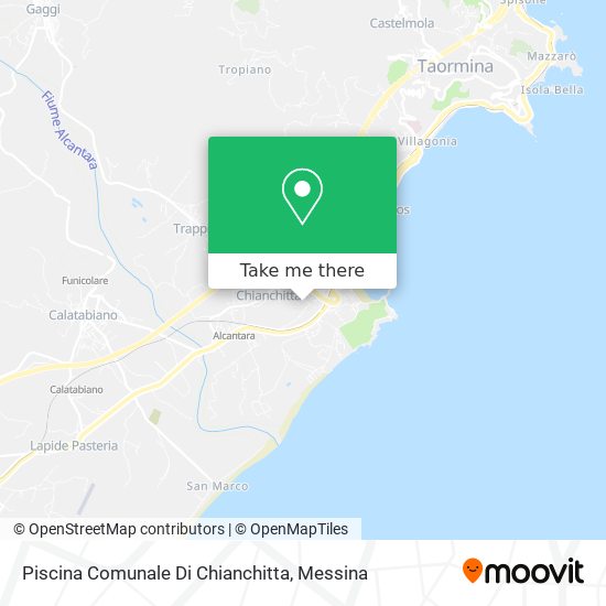 Piscina Comunale Di Chianchitta map