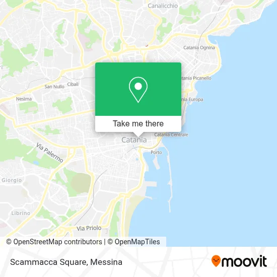 Scammacca Square map