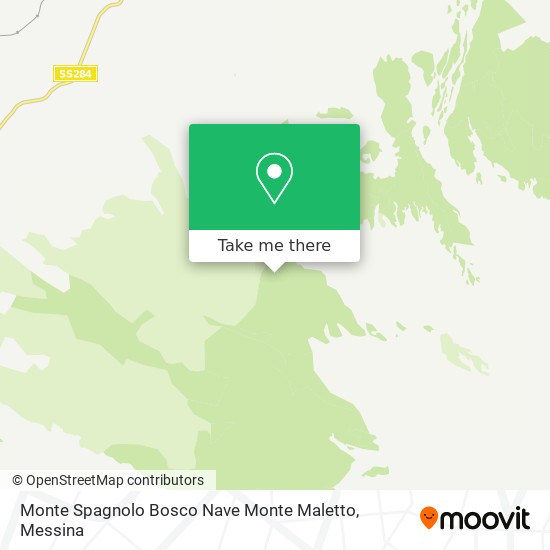 Monte Spagnolo Bosco Nave Monte Maletto map