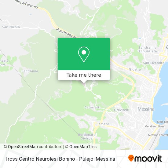 Ircss Centro Neurolesi Bonino - Pulejo map