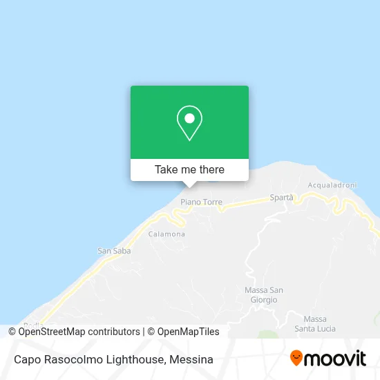 Capo Rasocolmo Lighthouse map