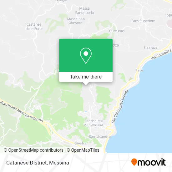 Catanese District map