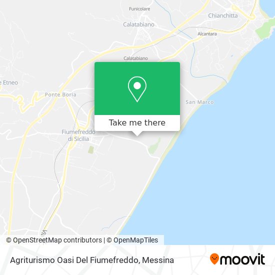 Agriturismo Oasi Del Fiumefreddo map