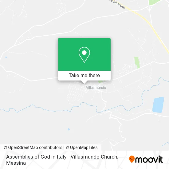 Assemblies of God in Italy - Villasmundo Church map