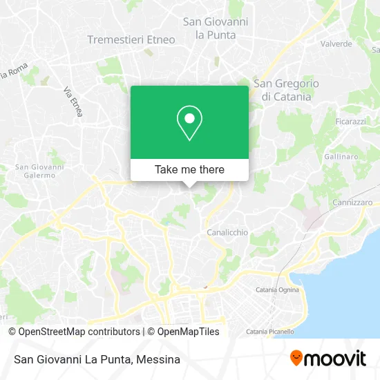 San Giovanni La Punta map