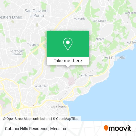 Catania Hills Residence map