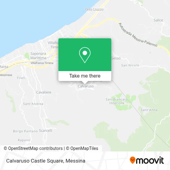 Calvaruso Castle Square map