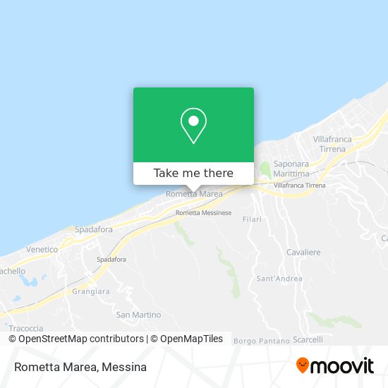 Rometta Marea map