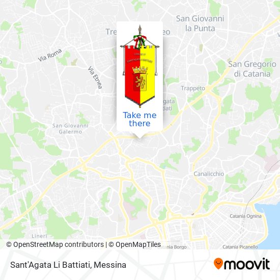 Sant'Agata Li Battiati map