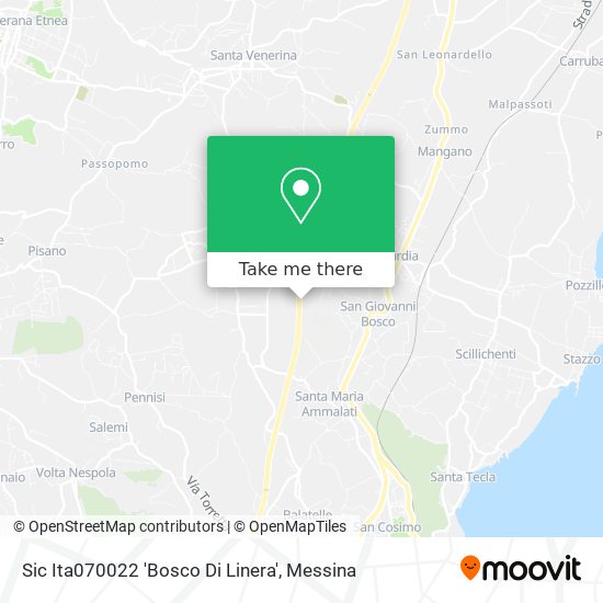 Sic Ita070022 'Bosco Di Linera' map
