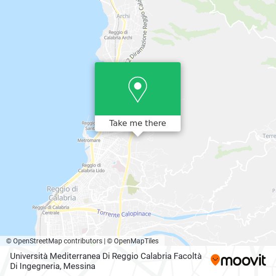 Università Mediterranea Di Reggio Calabria Facoltà Di Ingegneria map