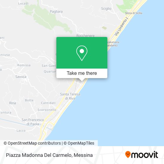 Piazza Madonna Del Carmelo map