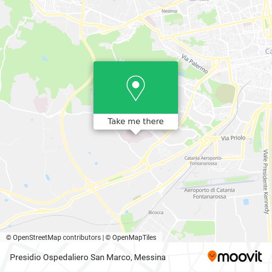 Presidio Ospedaliero San Marco map