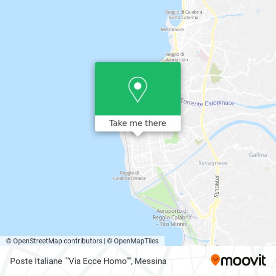 Poste Italiane ""Via Ecce Homo"" map
