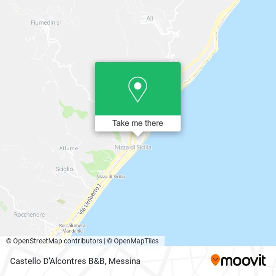 D'Alcontres Castle B&B map