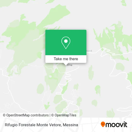 Monte Vetore Forest Refuge map