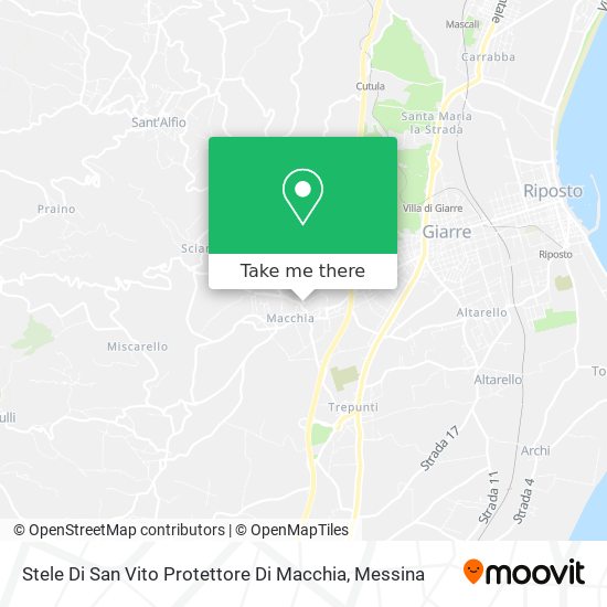 Stele Di San Vito Protettore Di Macchia map