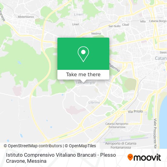 Istituto Comprensivo Vitaliano Brancati - Plesso Cravone map