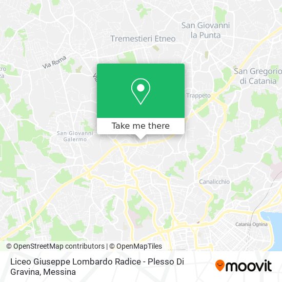 Liceo Giuseppe Lombardo Radice - Plesso Di Gravina map