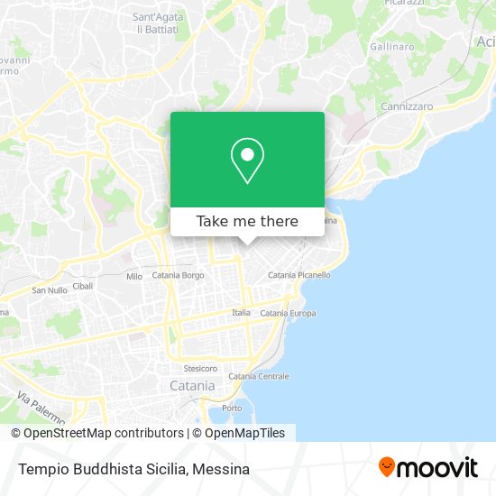 Tempio Buddhista Sicilia map